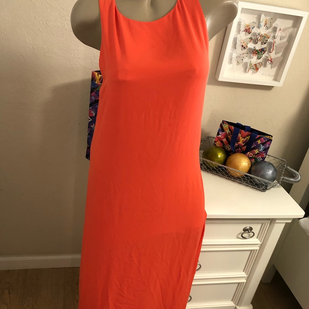 alice + olivia orange dress
